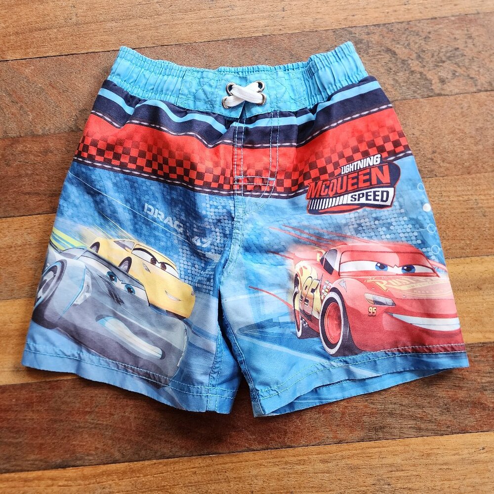 Disney Pixar Cars 3 Kids Swimming Trunks Size 4
